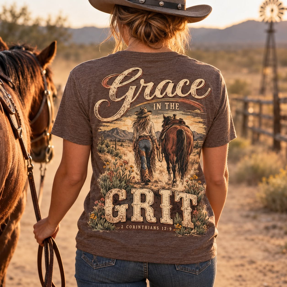 Grace in the Grit Adult Short Sleeve Tee