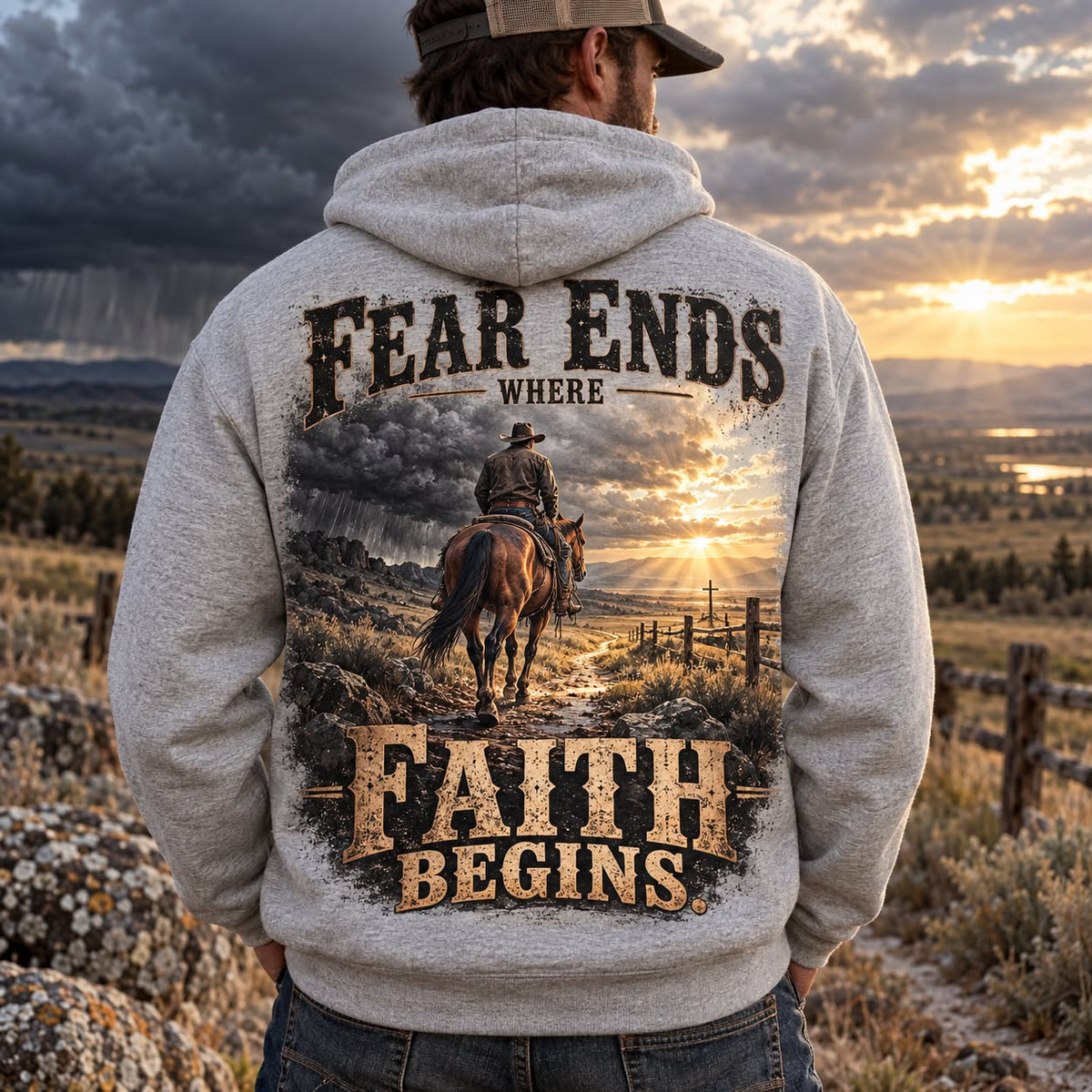 Fear Ends Where Faith Begins Hoodie