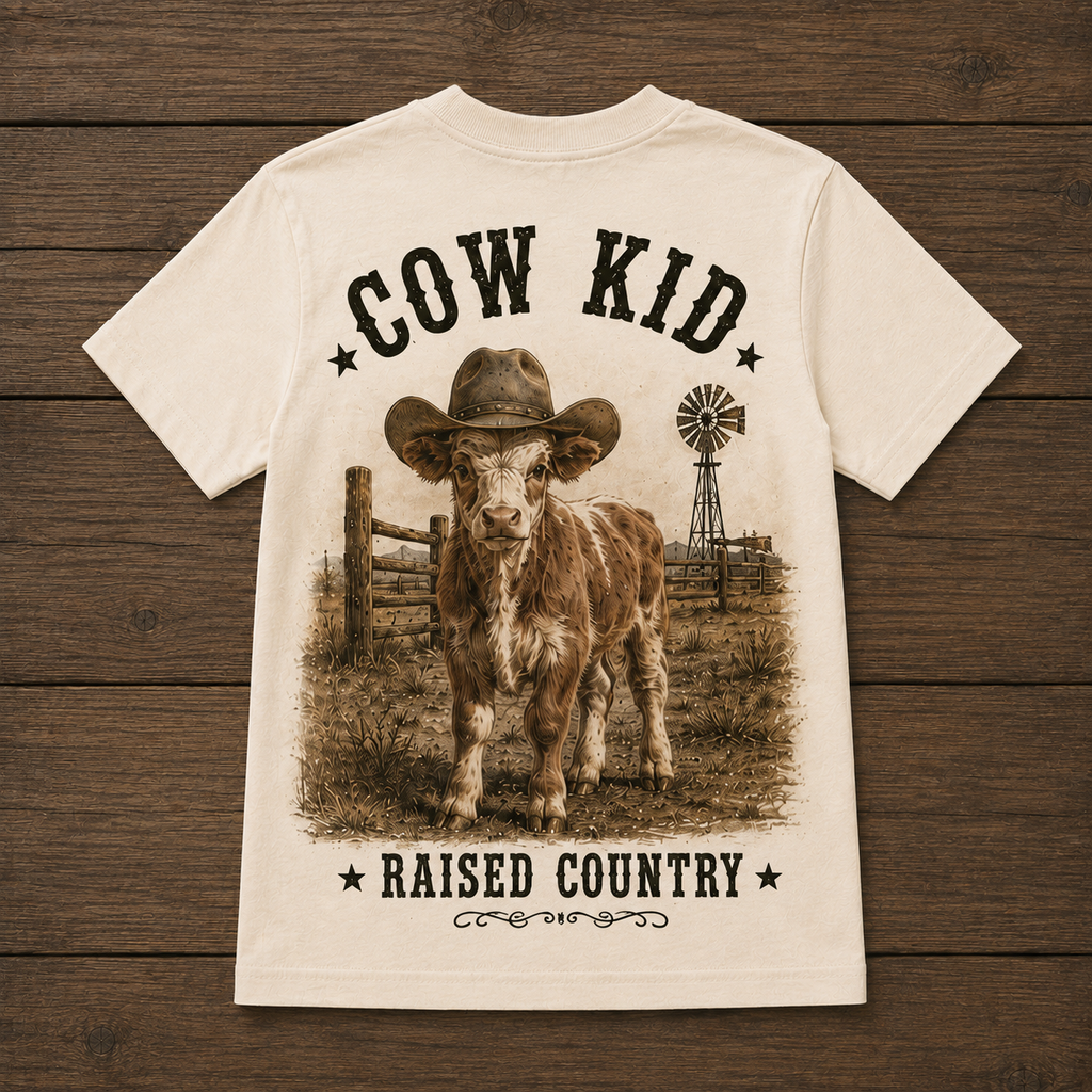 Cow Kid Youth Short Sleeve Tee