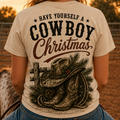 Cowboy Christmas Short Sleeve Tee