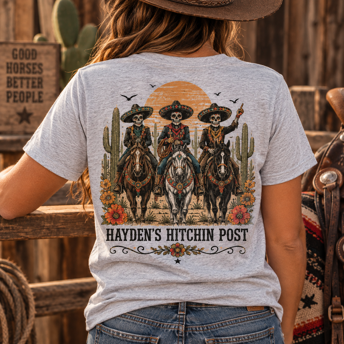 Dia De Los Muertos Riders Short Sleeve Tee