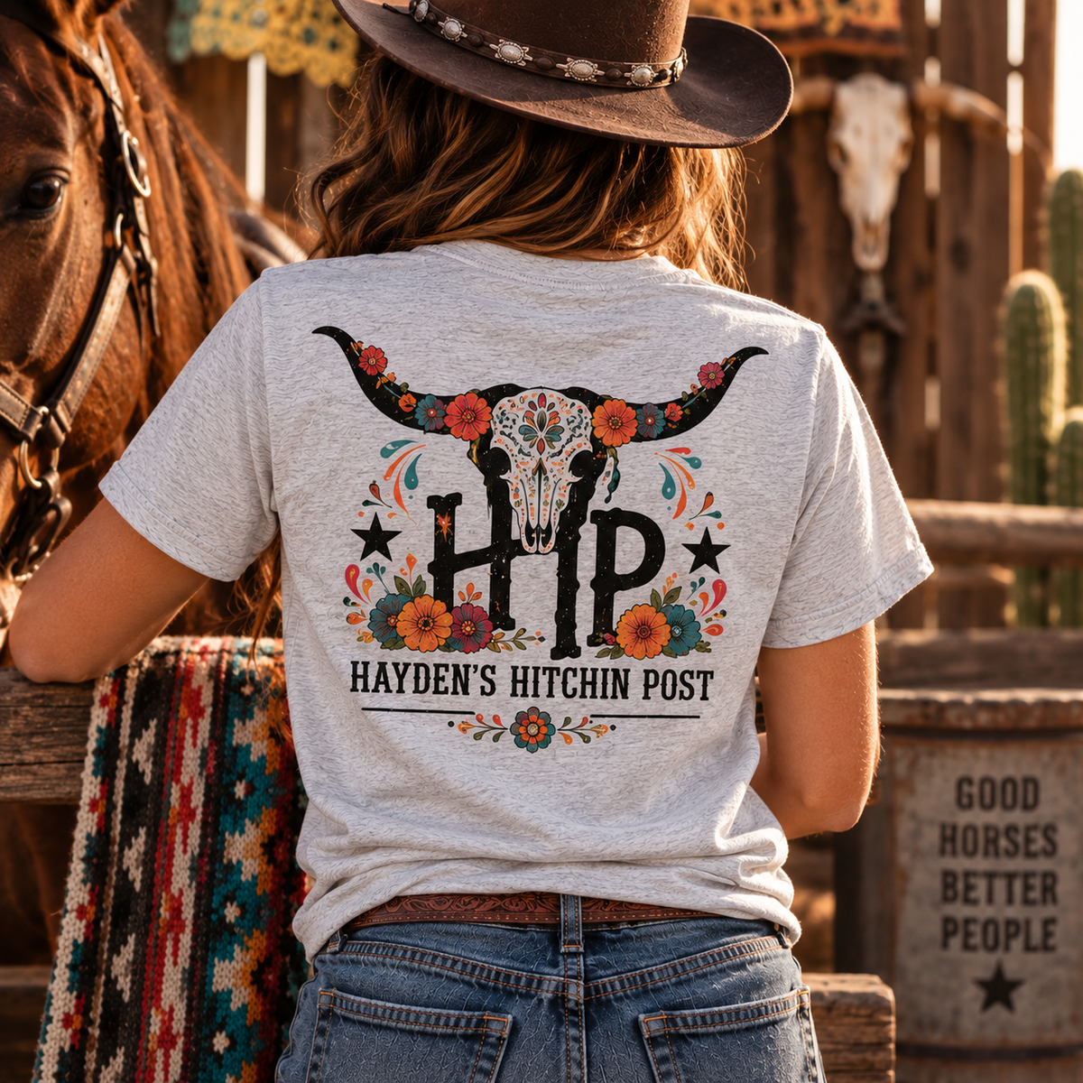 Dia De Los Muertos HHP Cattle Brand Short Sleeve Tee
