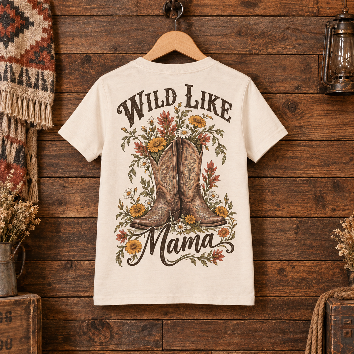 Wild Like Mama Youth Short Sleeve Tee