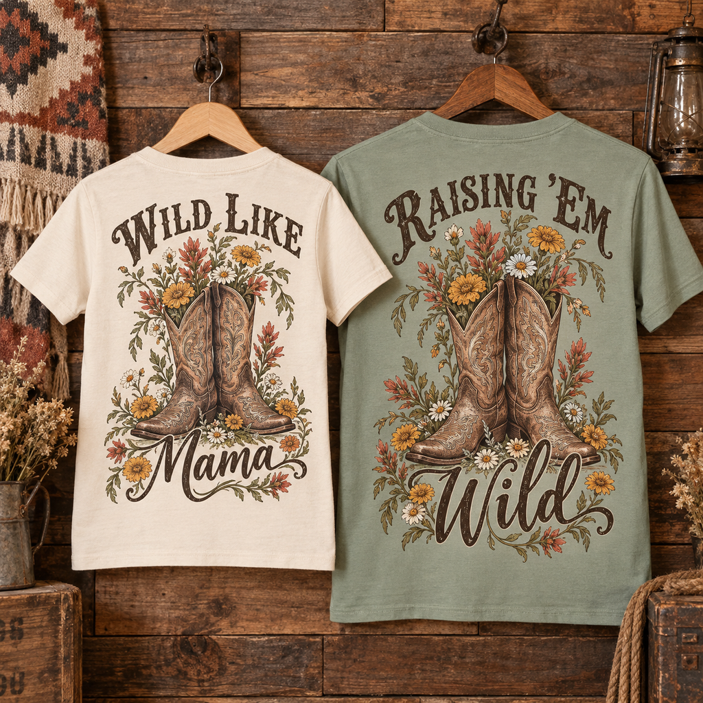 Wild Like Mama Youth Short Sleeve Tee