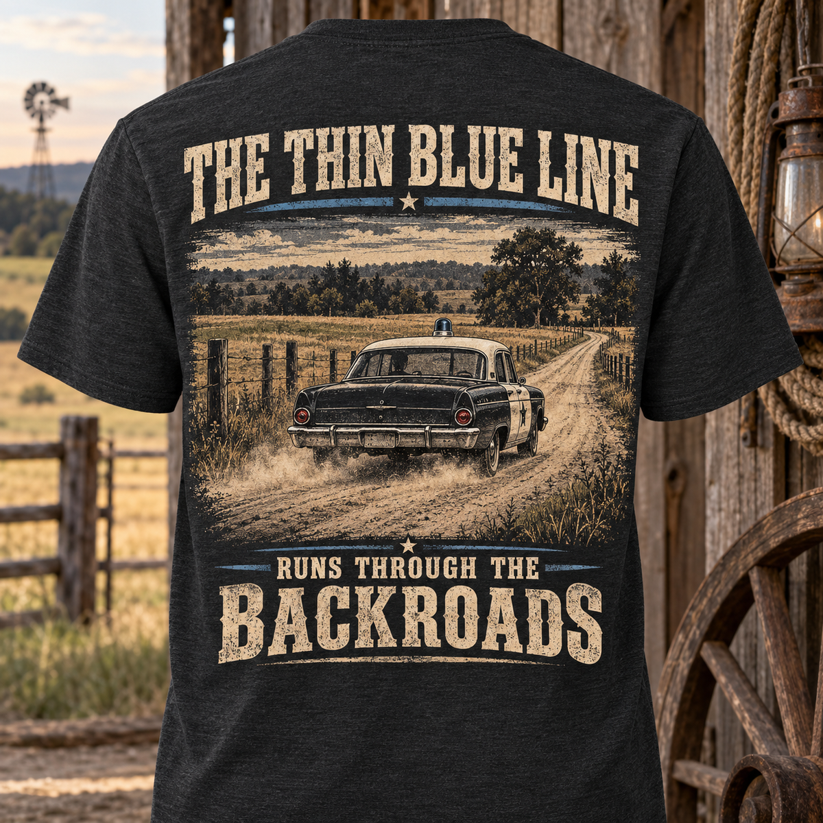 Runs Through the Backroads Short Sleeve Tee