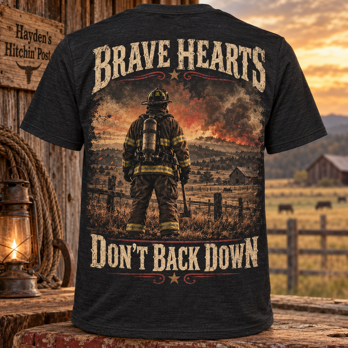 Brave Hearts Don't Back Down Adult Short Sleeve Tee