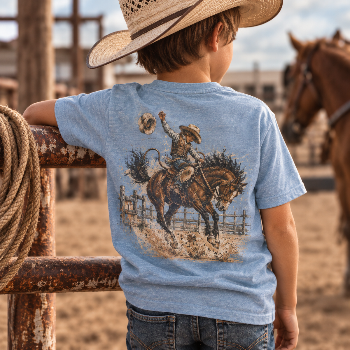 Rodeo Raised Youth Short Sleeve Tee