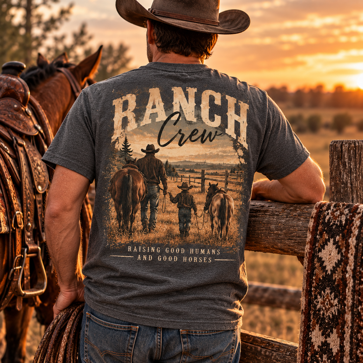 Ranch Crew Adult Short Sleeve Tee