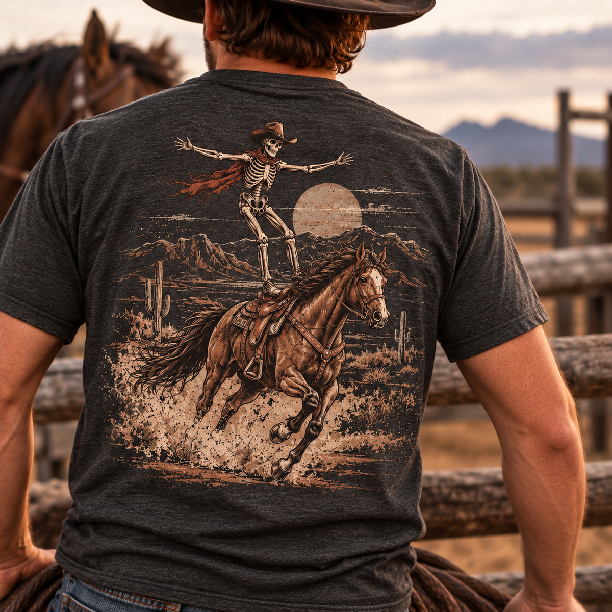 Dead Reckoning Trick Rider Adult Short Sleeve Tee