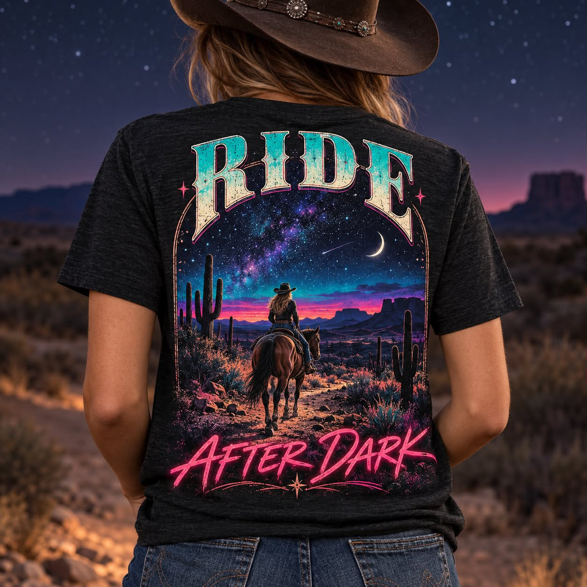 Ride After Dark Adult Short Sleeve Tee
